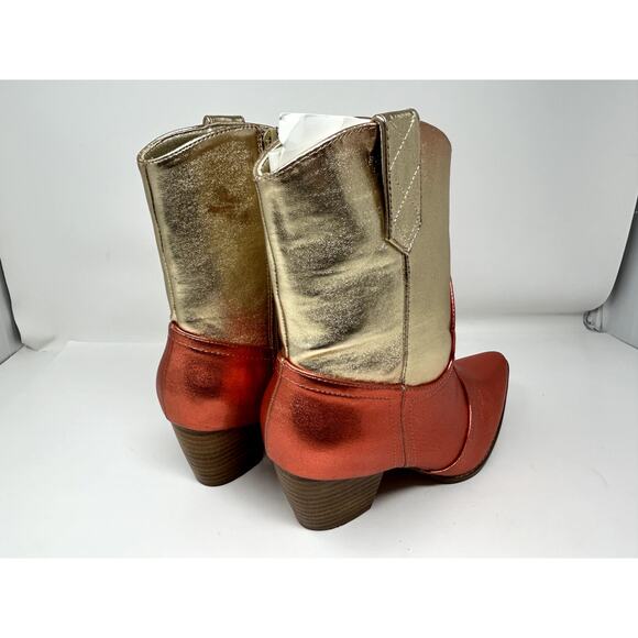 Coconuts by Matisse Women's Bambi Gold Ombre Boots Shoes Sz 9.5 B(M) Pointed Toe - Picture 12 of 14